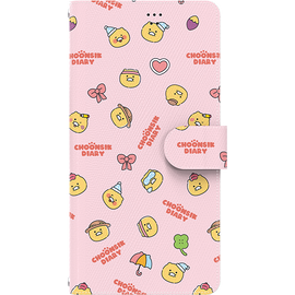 [S2B] Kakao Friends CHOONSIK Diary Slim case-Smartphone Card Storage Wallet iPhone Galaxy Case-Made in Korea